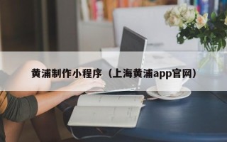 邯郸黄浦制作小程序（上海黄浦app官网）