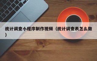 邯郸统计调查小程序制作视频（统计调查表怎么做）