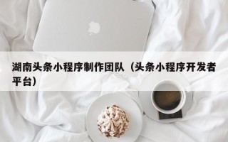 邯郸湖南头条小程序制作团队（头条小程序开发者平台）
